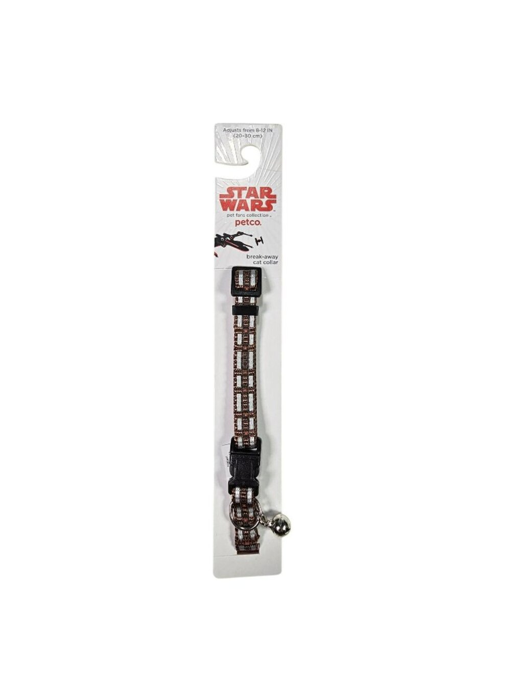 Star Wars Chewbacca Adjustable Break-Away Cat Collar With Bell 8-12" NEW Petco